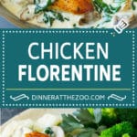Chicken Florentine Recipe | Spinach Chicken | Mushroom Chicken #chicken #spinach #mushrooms #lowcarb #keto #dinner #dinneratthezoo