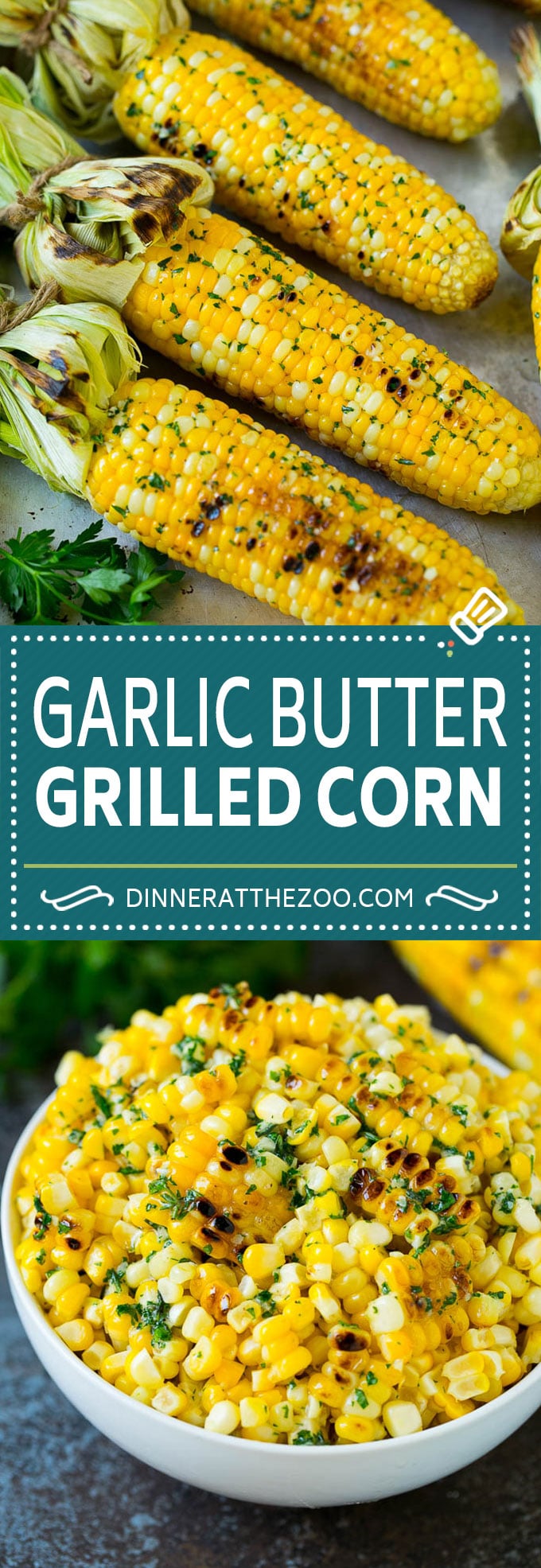 Grilled Corn on the Cob Recipe | Corn Recipe #corn #grilling #summer #sidedish #dinner #dinneratthezoo
