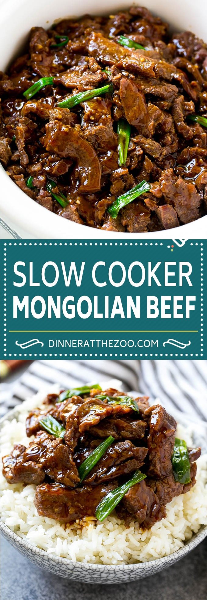 Slow Cooker Mongolian Beef Recipe | Crock Pot Mongolian Beef | Asian Beef Recipe | Slow Cooker Beef #beef #slowcooker #crockpot #asianfood #dinneratthezoo