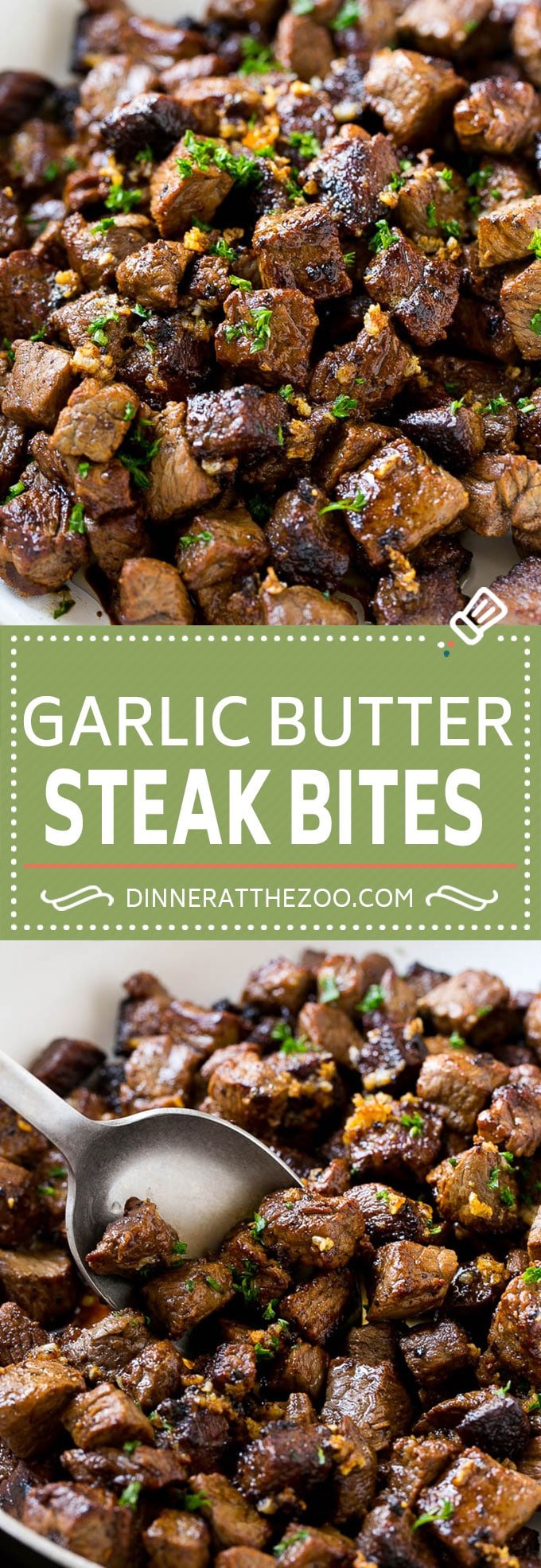 Steak Bites in Garlic Butter Recipe | Garlic Steak | Sirloin Steak Recipe | Steak Appetizer #steak #lowcarb #keto #dinneratthezoo #dinner